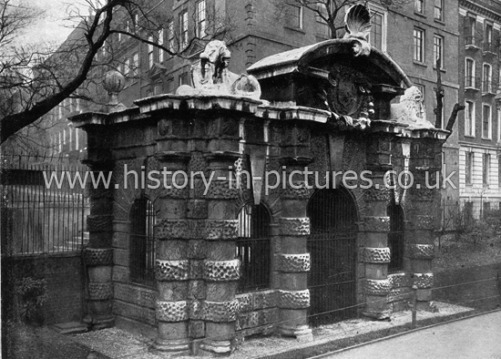 The Old Water Gate, Public Gardens Victoria Embankment, London. c.1890's